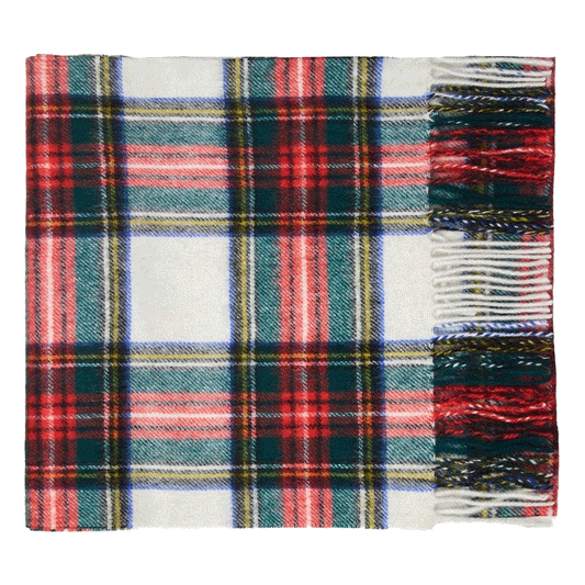 100% Lambswool Unisex Tartan Scarf