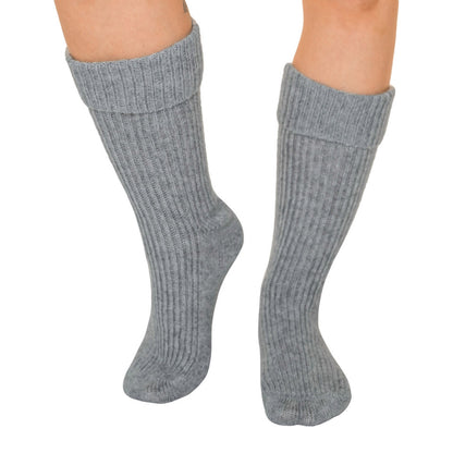 Cashmere Ribbed Bedsocks