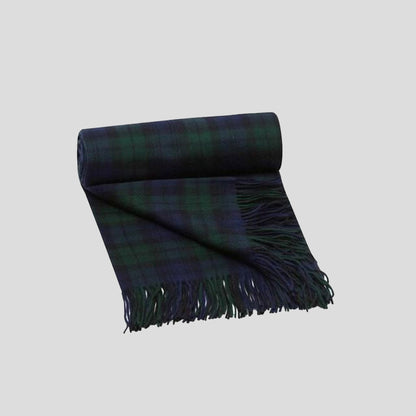 Pure Cashmere Tartan Blanket