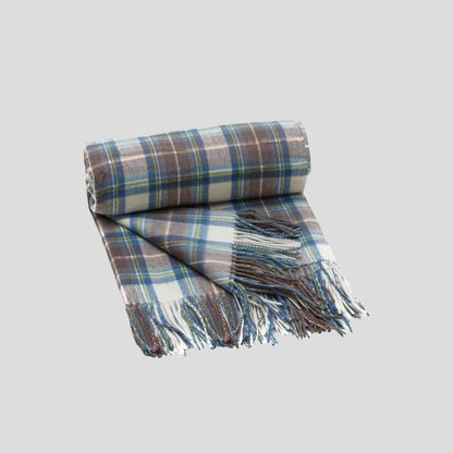 Pure Cashmere Tartan Blanket