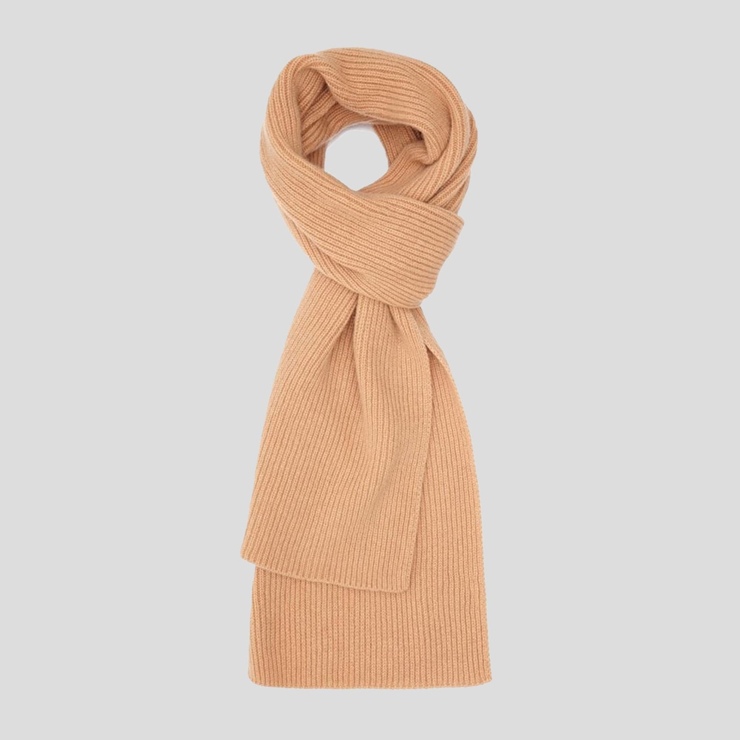 100% Cashmere Ribbed Scarf