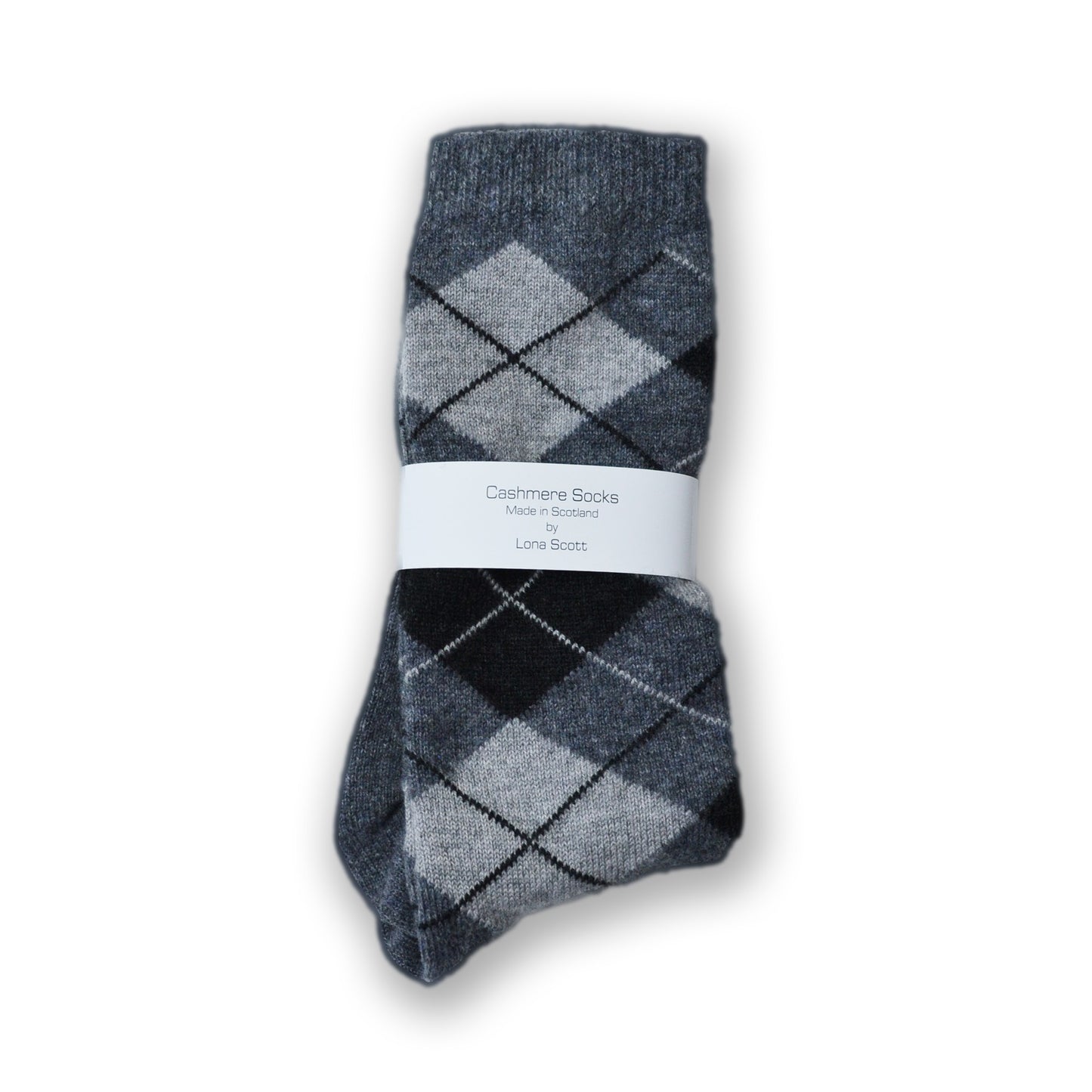 Mens Argyle Cashmere Socks