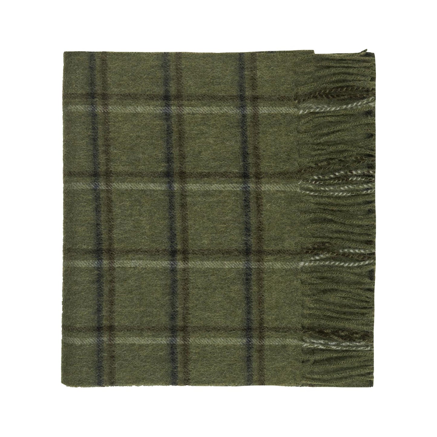 100% Lambswool Tartan Scarf