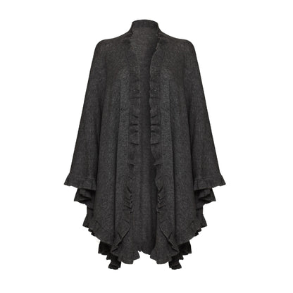 Lambswool Frilly Cape