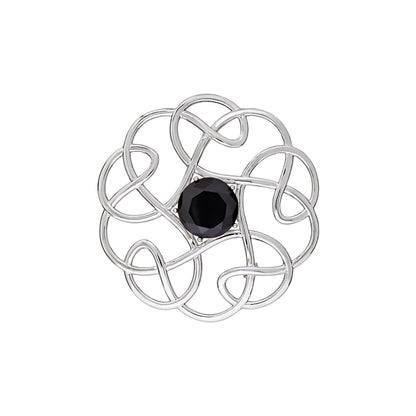 Silver Scottish Minimal Knot Brooch