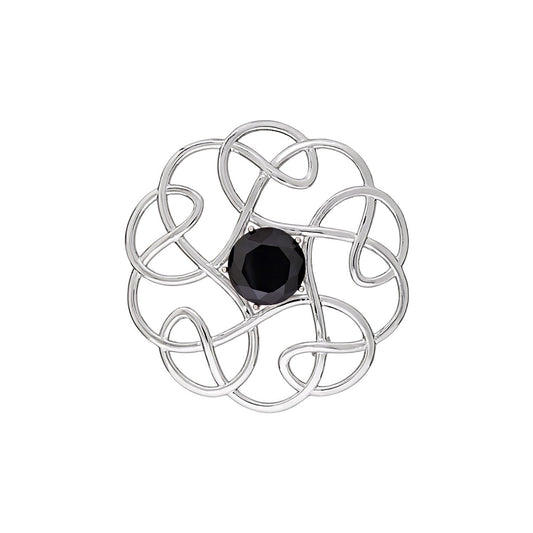 Silver Scottish Minimal Knot Brooch