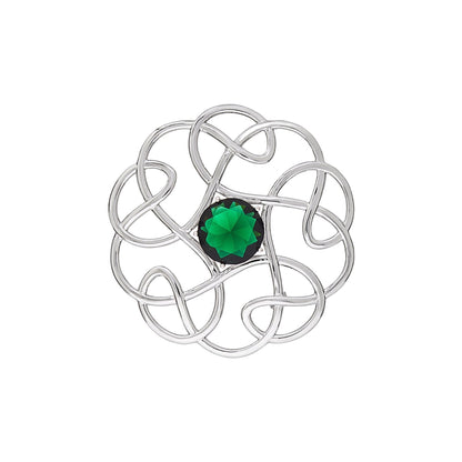 Silver Scottish Minimal Knot Brooch