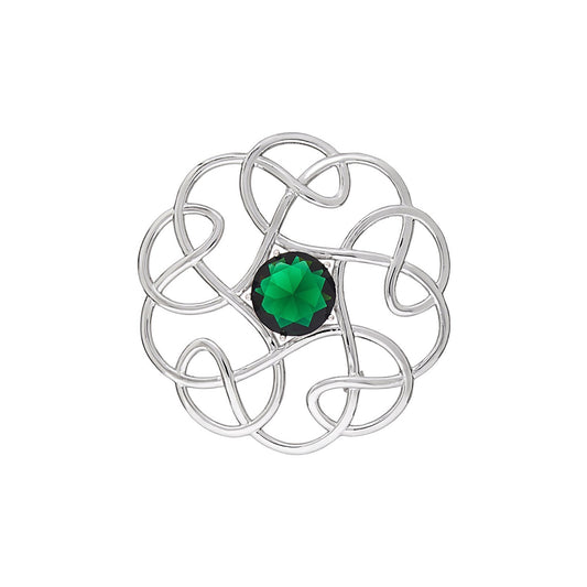 Silver Scottish Minimal Knot Brooch