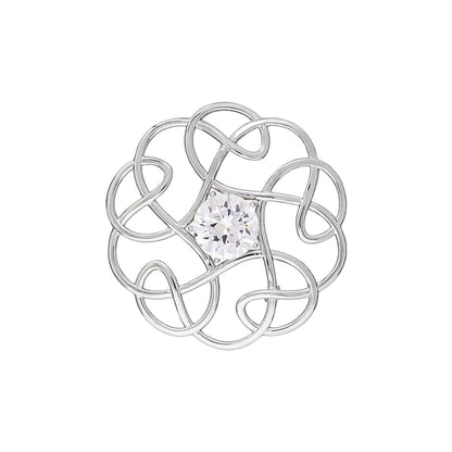 Silver Scottish Minimal Knot Brooch