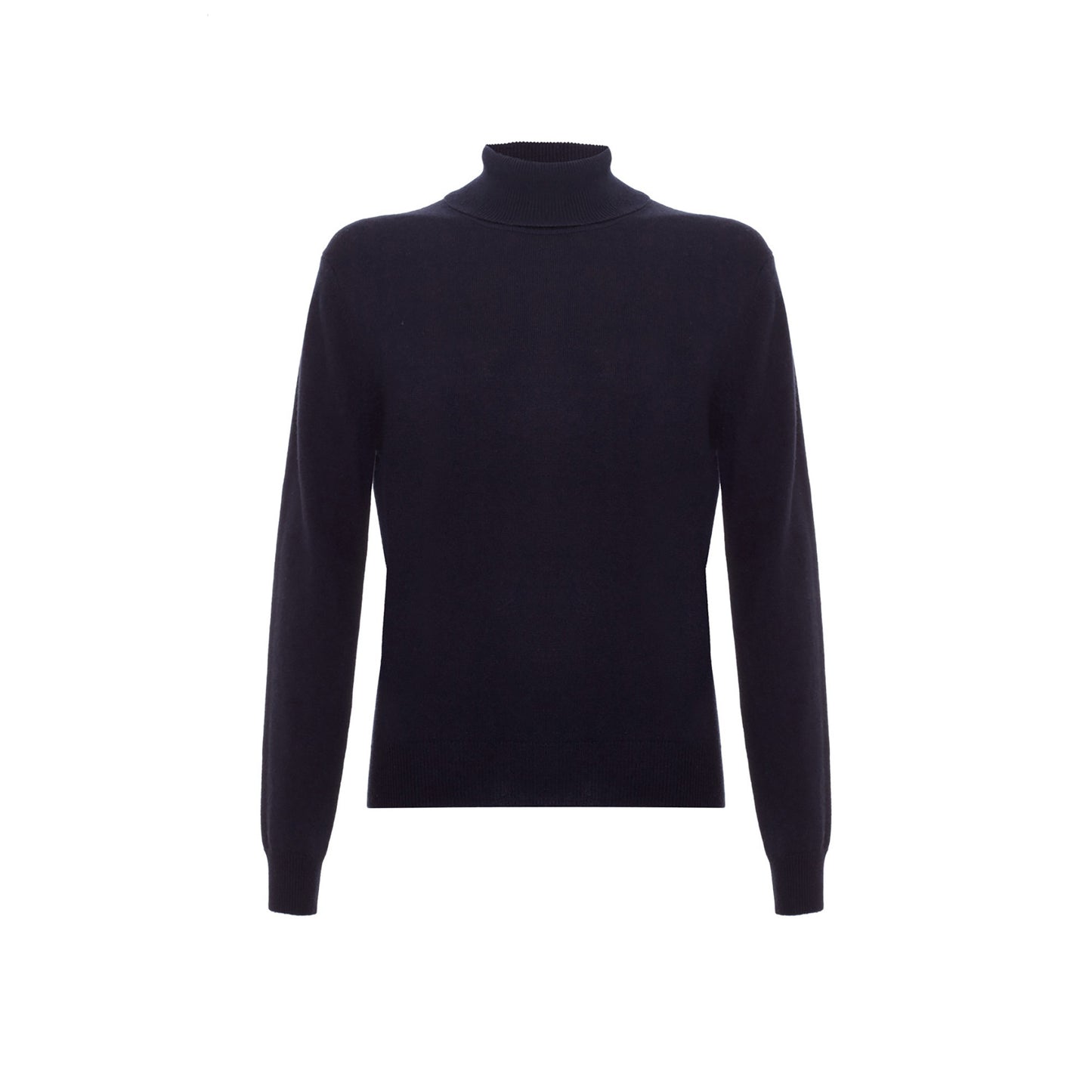 Cashmere Polo Neck Jumper - Pale Pink