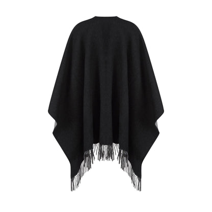 Reversible Lambswool Ruana