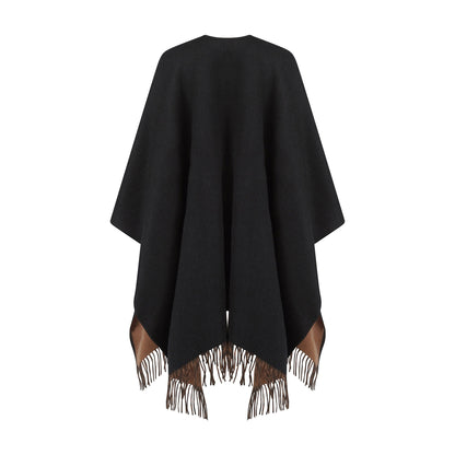 Reversible Lambswool Ruana