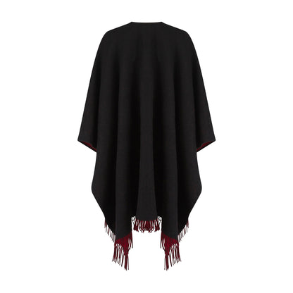 Reversible Lambswool Ruana