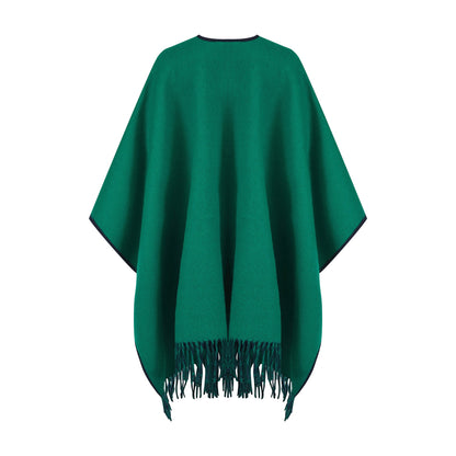 Reversible Lambswool Ruana