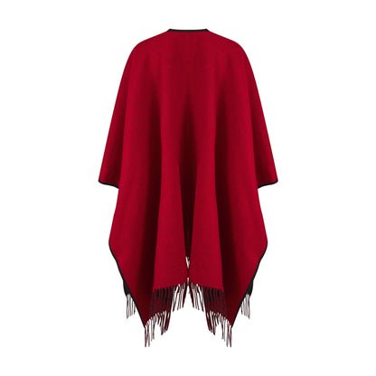 Reversible Lambswool Ruana