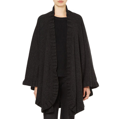 Lambswool Frilly Cape