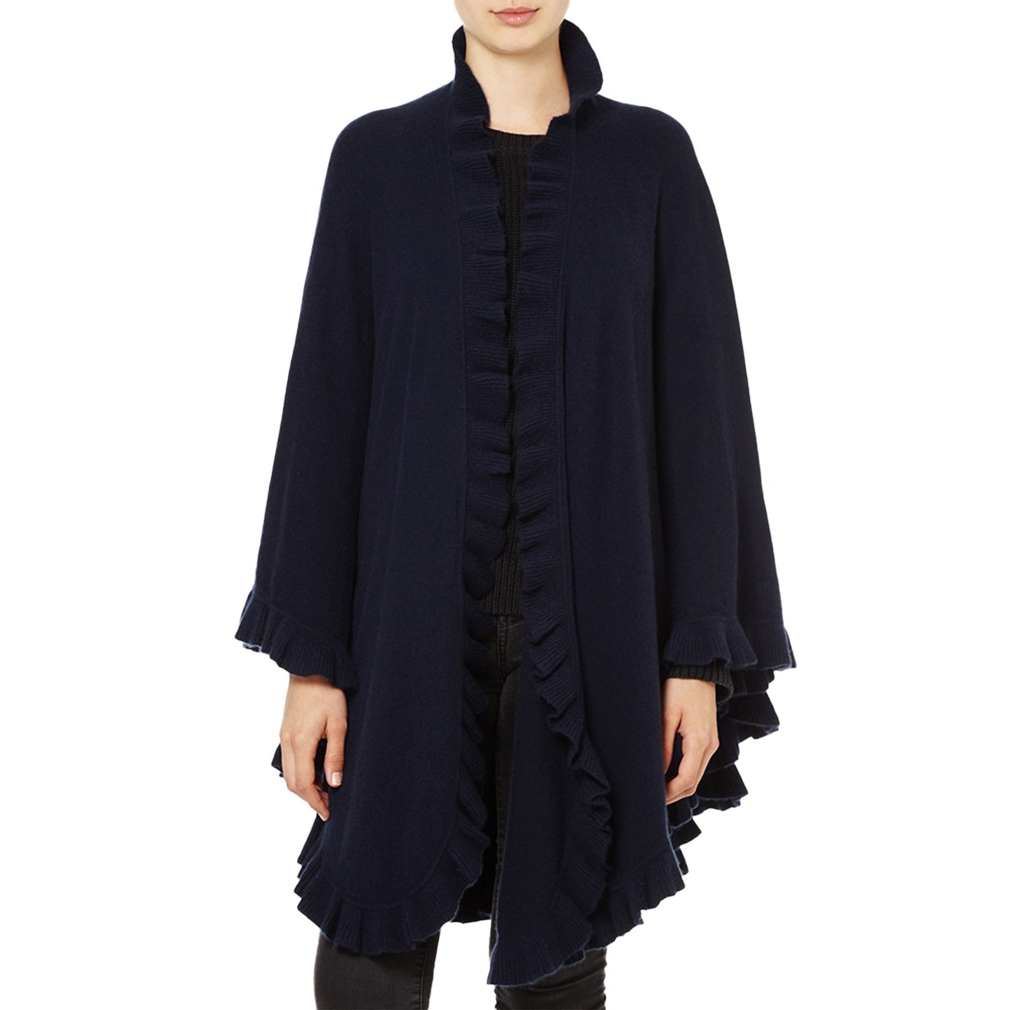 Cashmere Frilly Cape