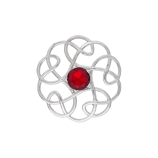 Silver Scottish Minimal Knot Brooch