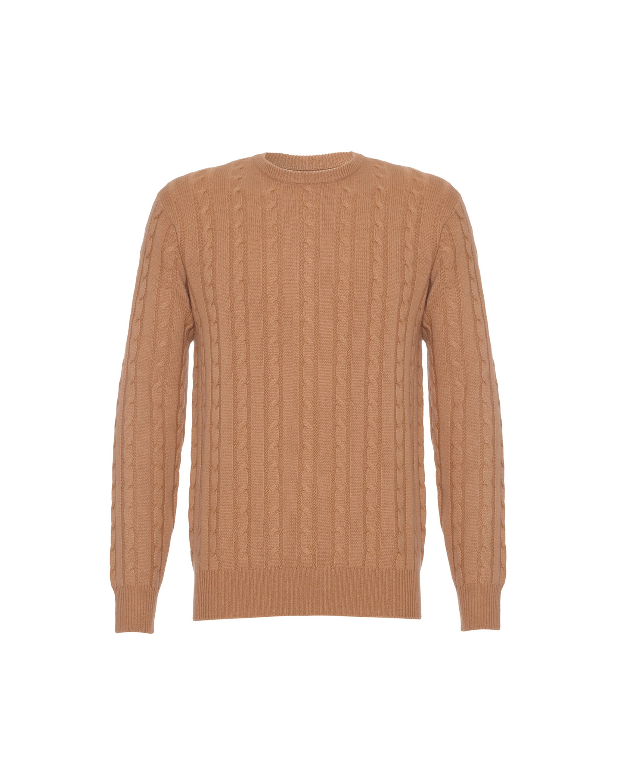 Mens Pure Cashmere Cable Jumper