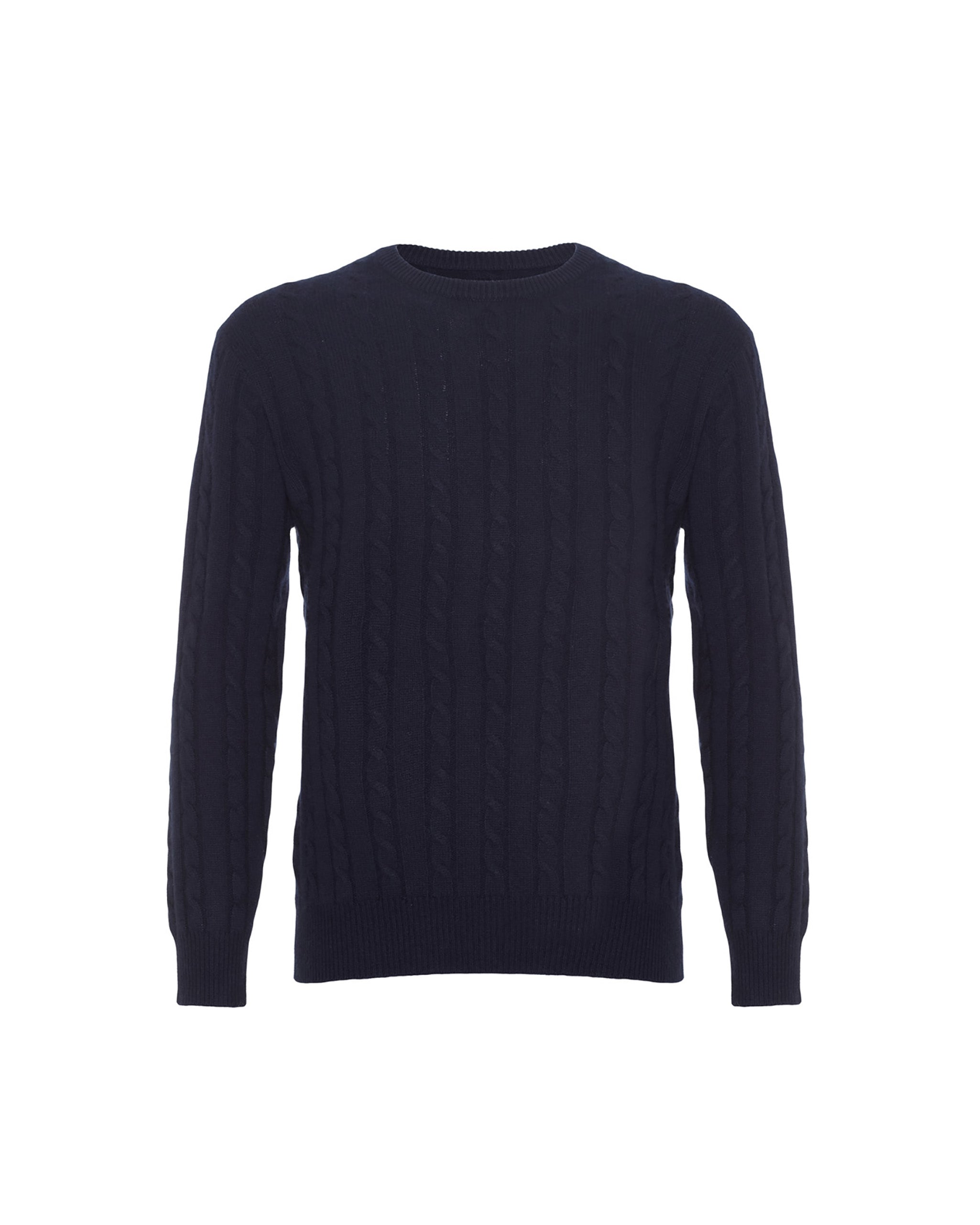 Mens Pure Cashmere Cable Jumper