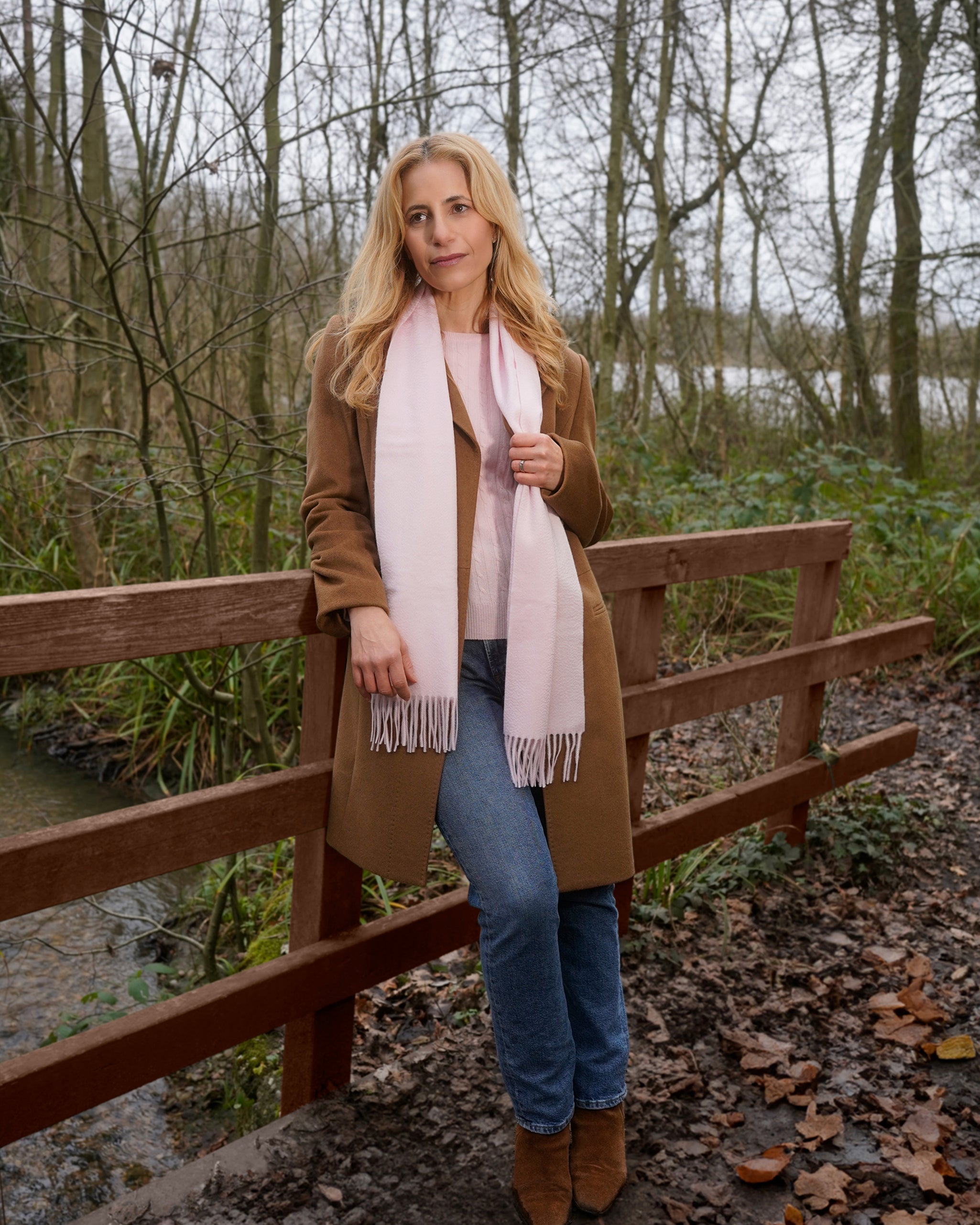 Pure Cashmere Plain Scarf