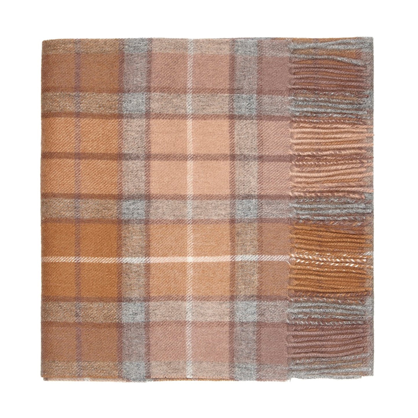 100% Lambswool Tartan Scarf