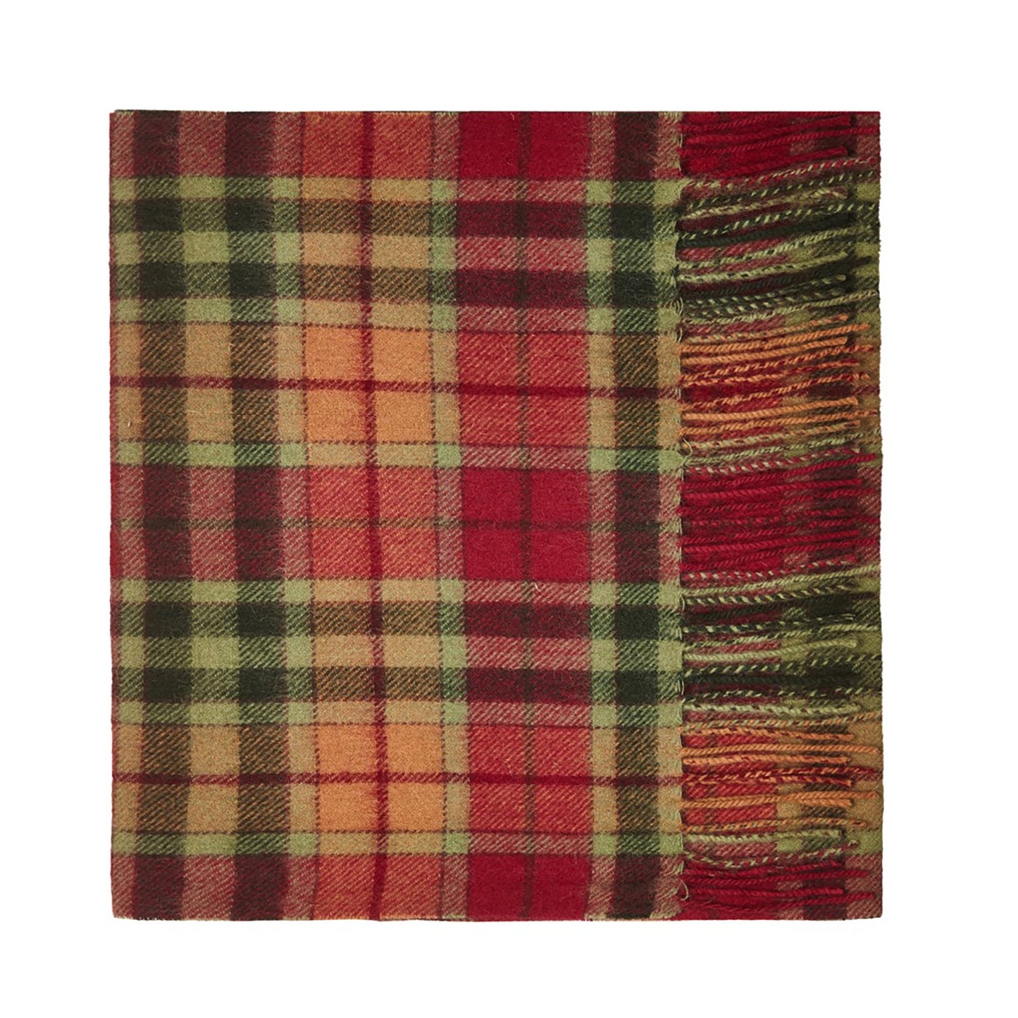 100% Lambswool Tartan Scarf