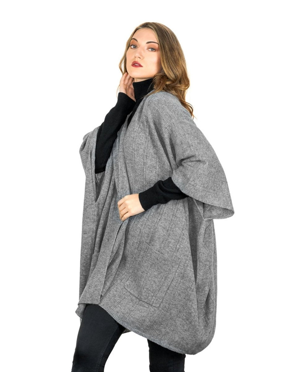 Cashmere Cape with Pockets - LonaScott