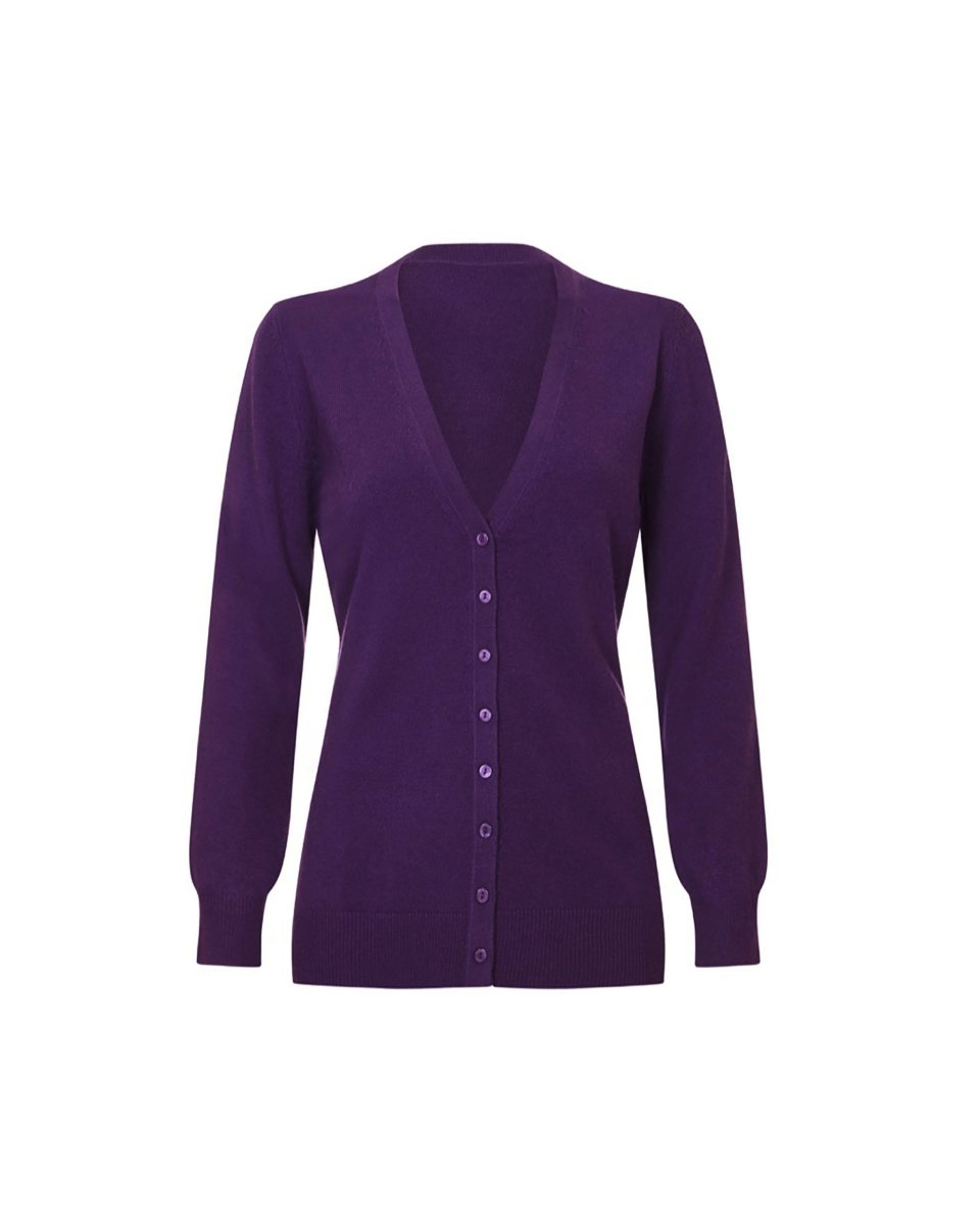 Cashmere Long V - Neck Cardigan - LonaScott