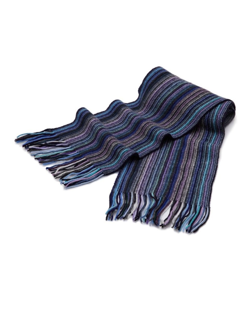 Cashmere Striped Scarf - LonaScott