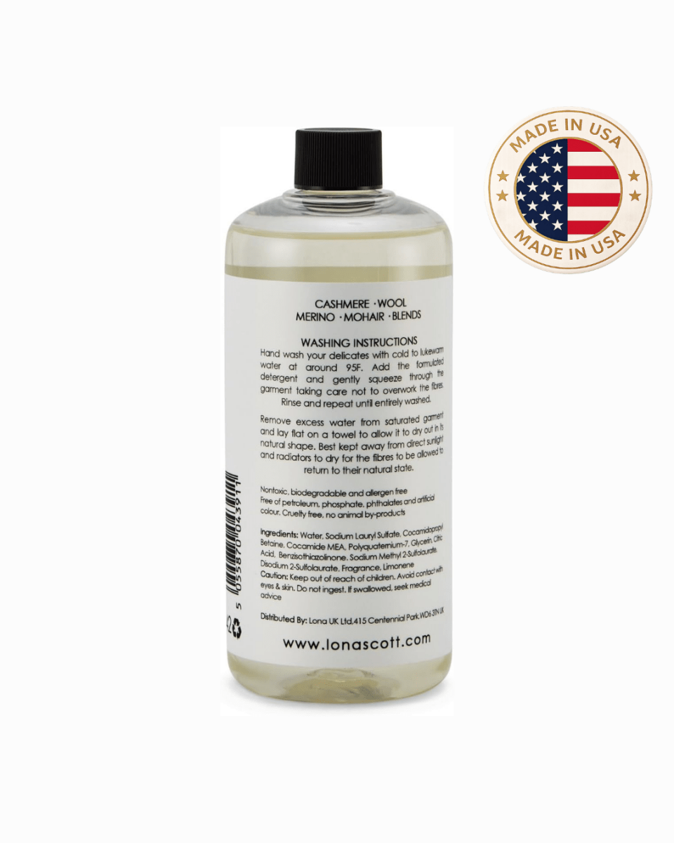 Cashmere, Wool & Delicates Shampoo Detergent 42 Loads. Made in U.S.A - LonaScott