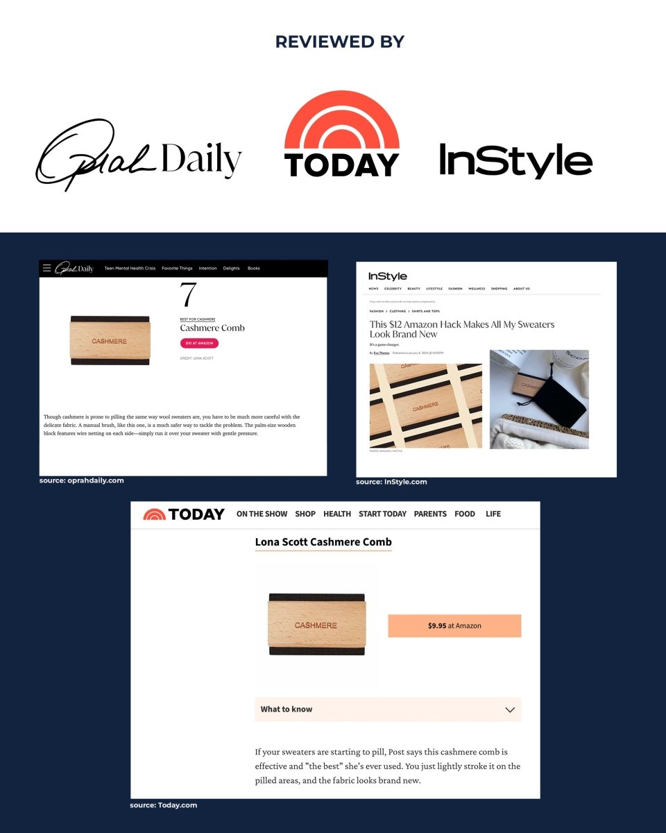 Cashmere & Wool Sweater Comb - LonaScott