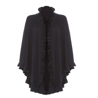 Lambswool Frilly Cape - LonaScott