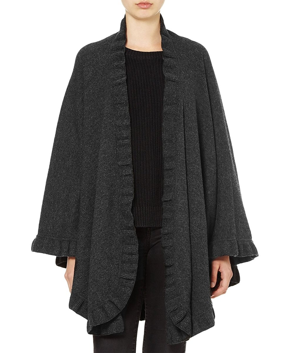 Lambswool Frilly Cape - LonaScott