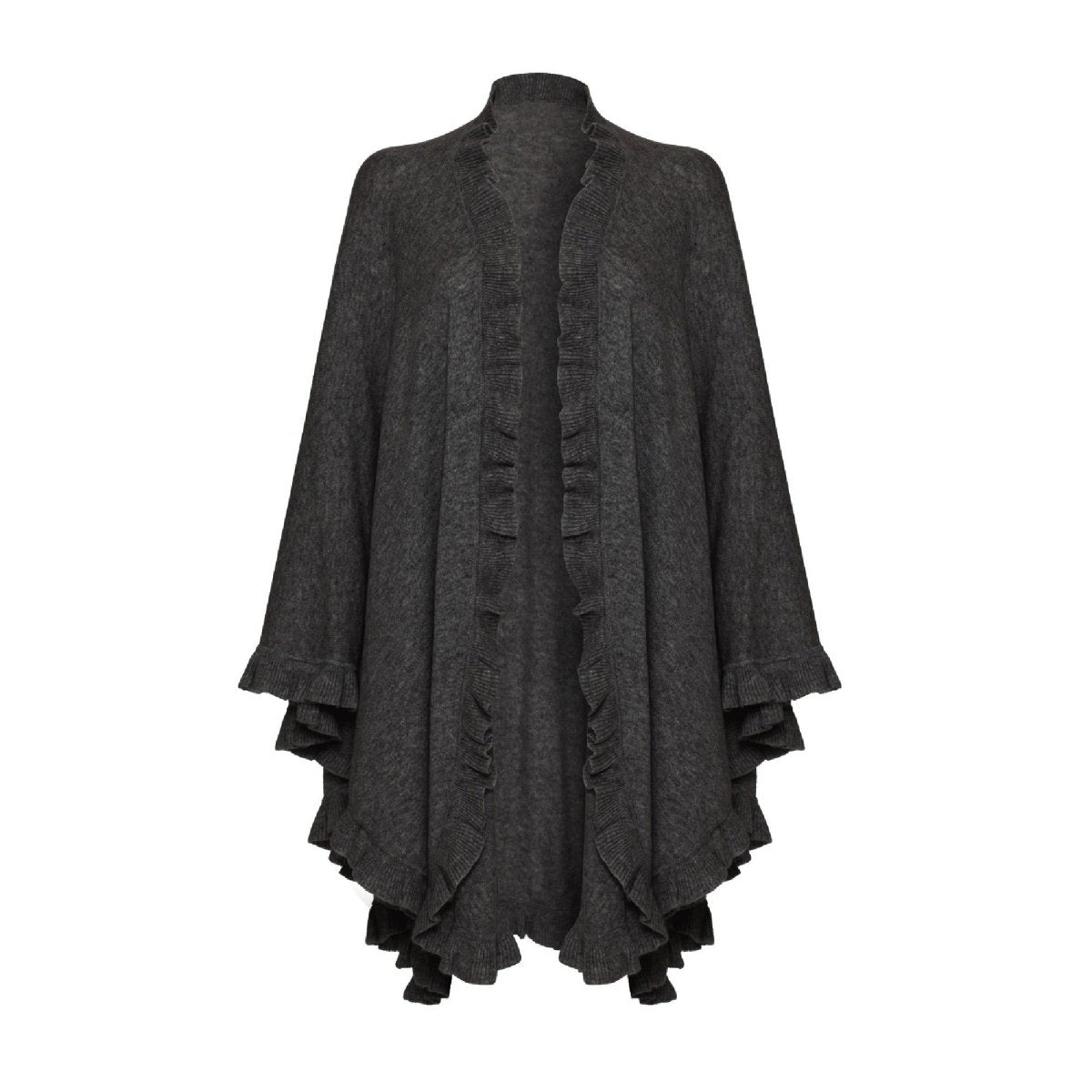 Lambswool Frilly Cape - LonaScott