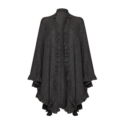 Lambswool Frilly Cape - LonaScott