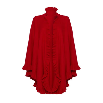 Lambswool Frilly Cape - LonaScott