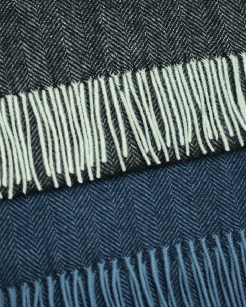 Lambswool Herringbone Scarf - LonaScott