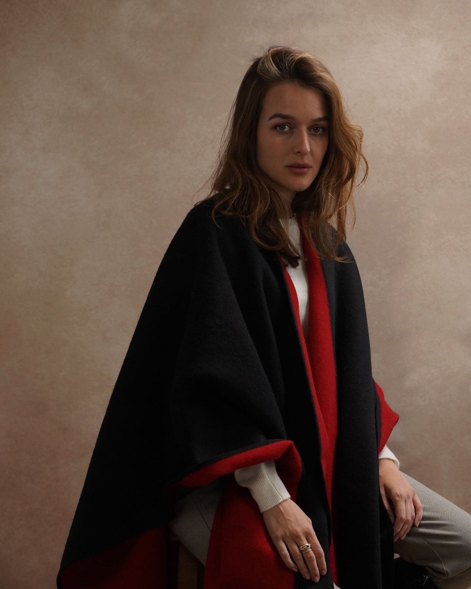 Lambswool Ruana - LonaScott