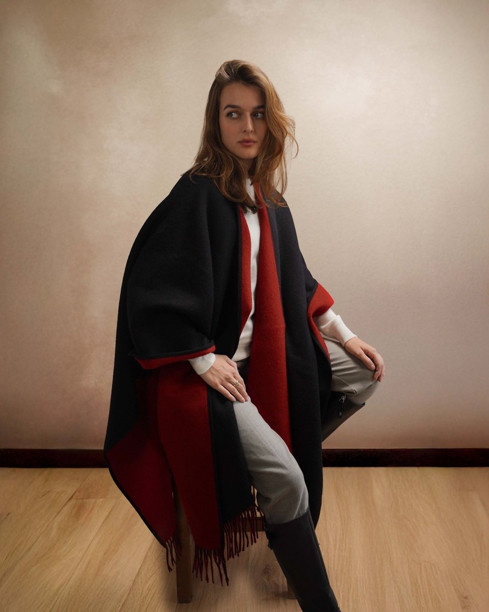 Lambswool Ruana - LonaScott