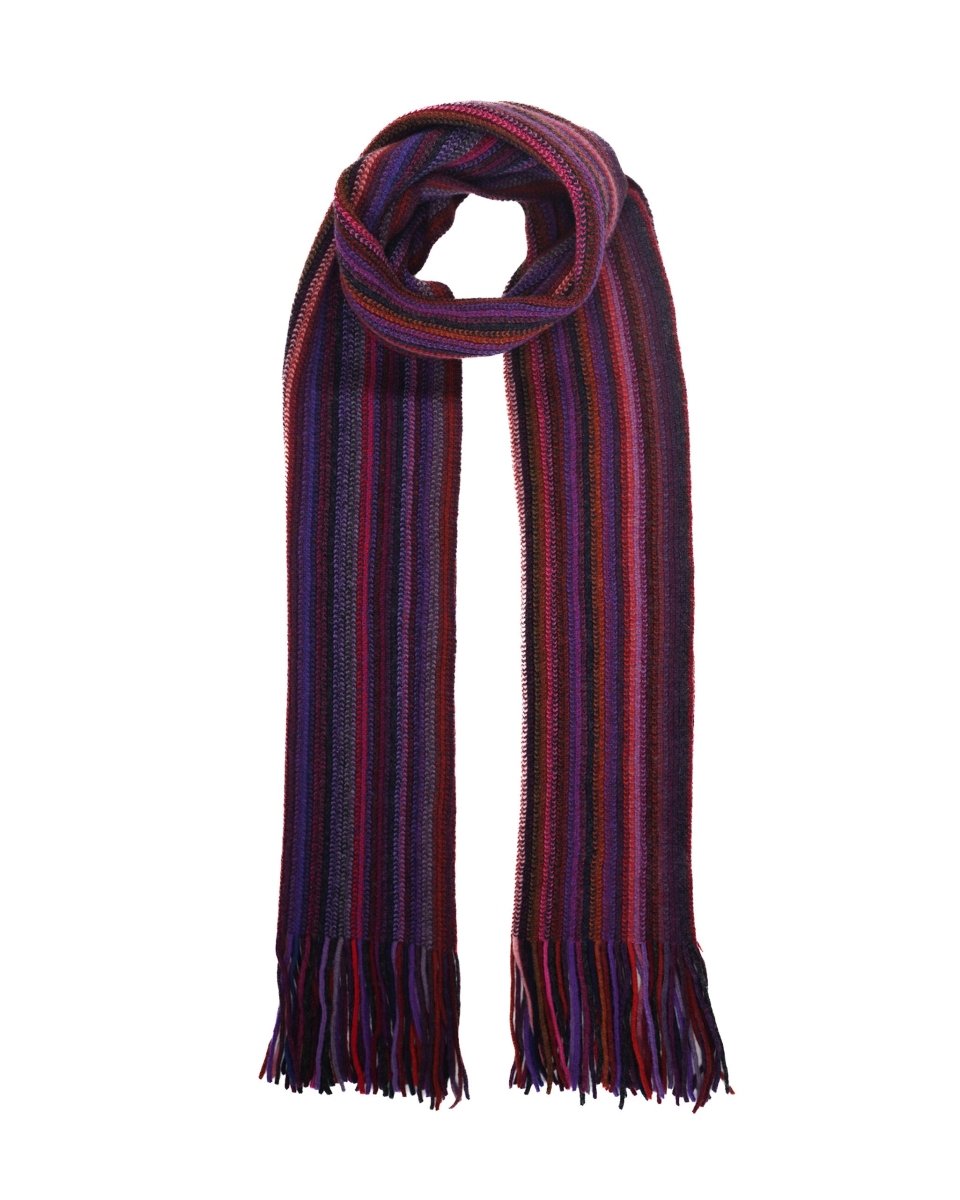 Lambswool Striped Scarf - LonaScott