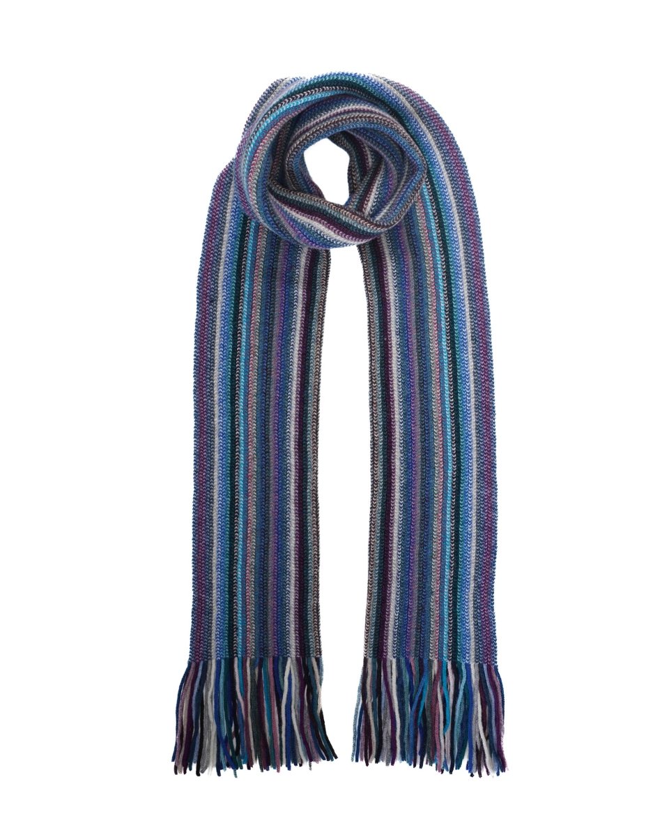 Lambswool Striped Scarf - LonaScott