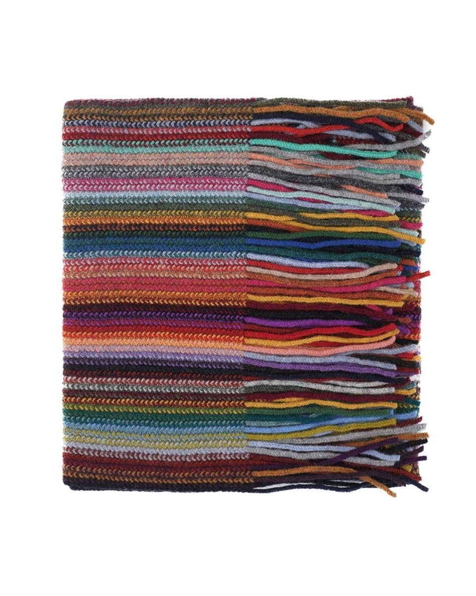 Lambswool Striped Scarf - LonaScott