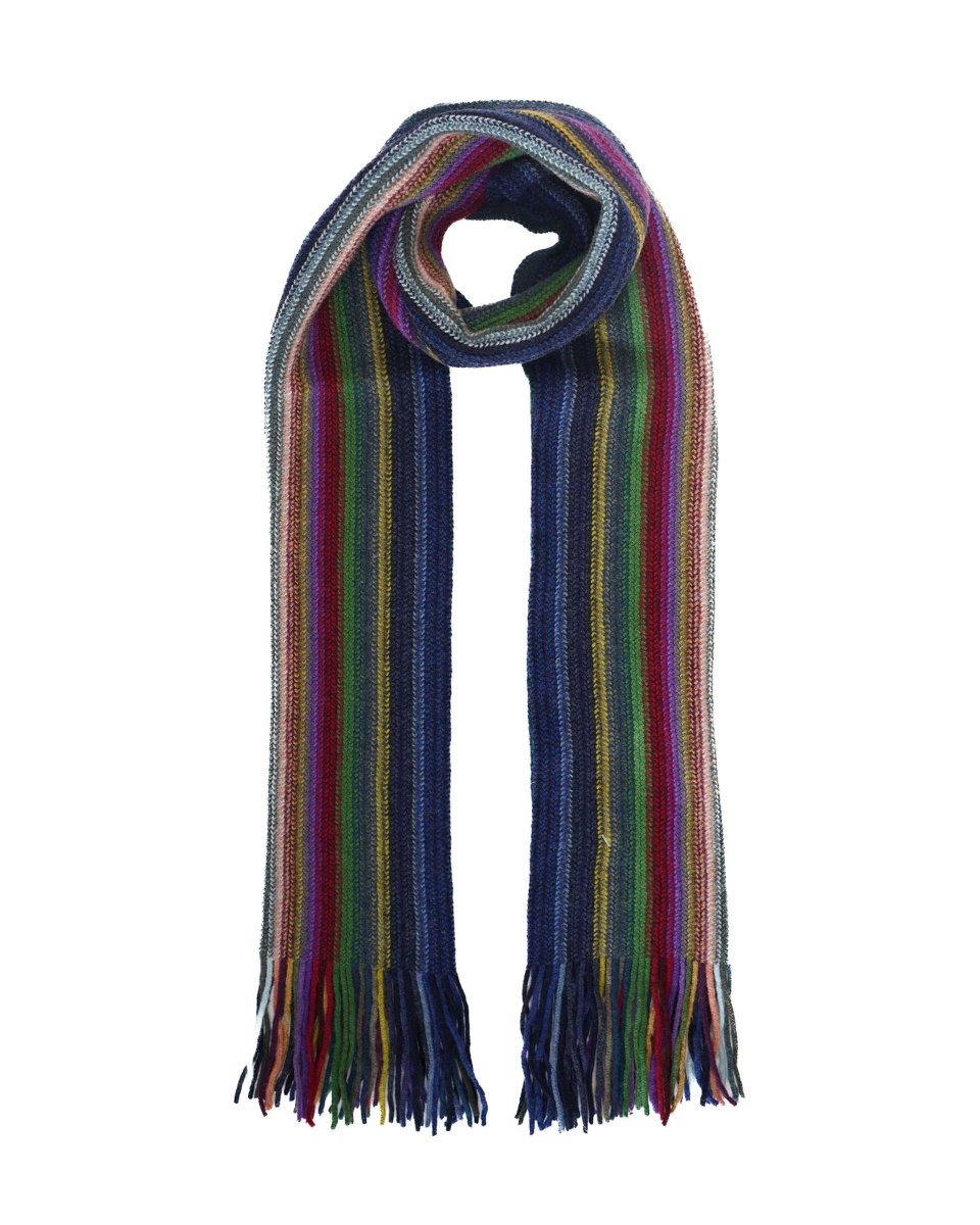 Lambswool Striped Scarf - LonaScott