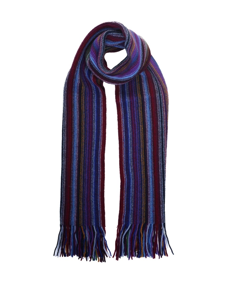 Lambswool Striped Scarf - LonaScott