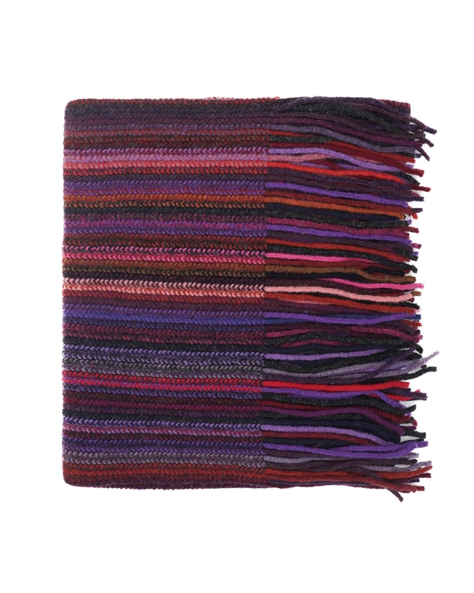 Lambswool Striped Scarf - LonaScott