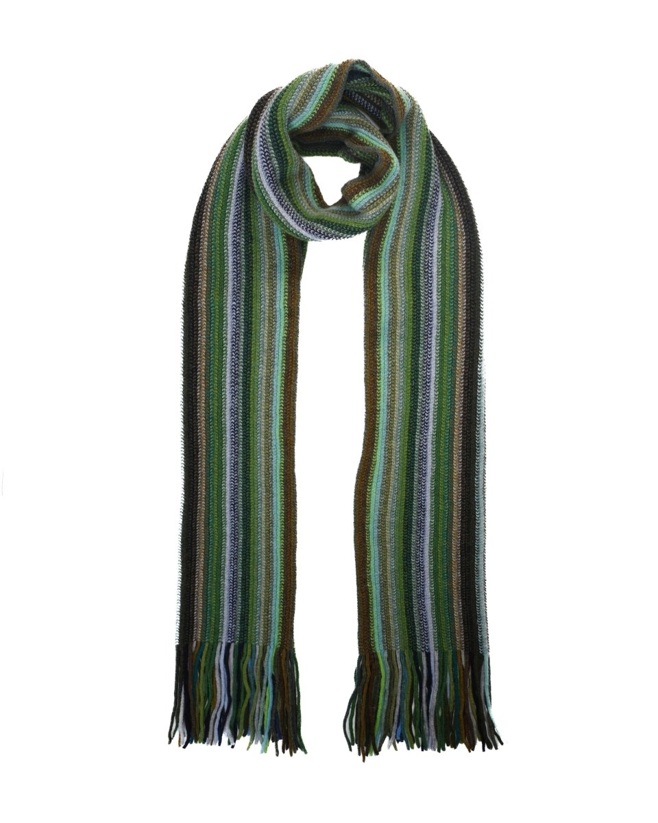Lambswool Striped Scarf - LonaScott