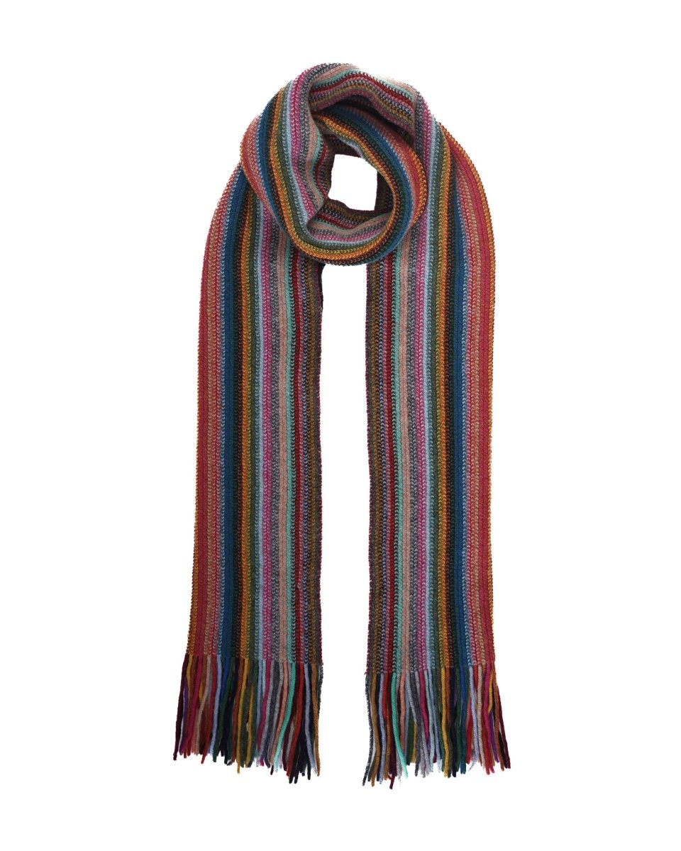 Lambswool Striped Scarf - LonaScott