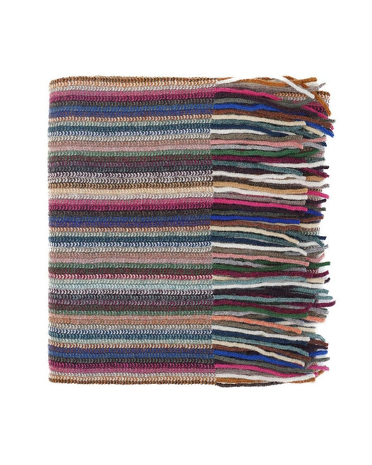 Lambswool Striped Scarf - LonaScott