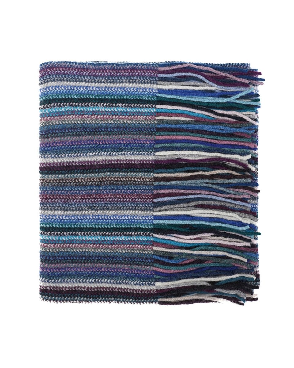 Lambswool Striped Scarf - LonaScott